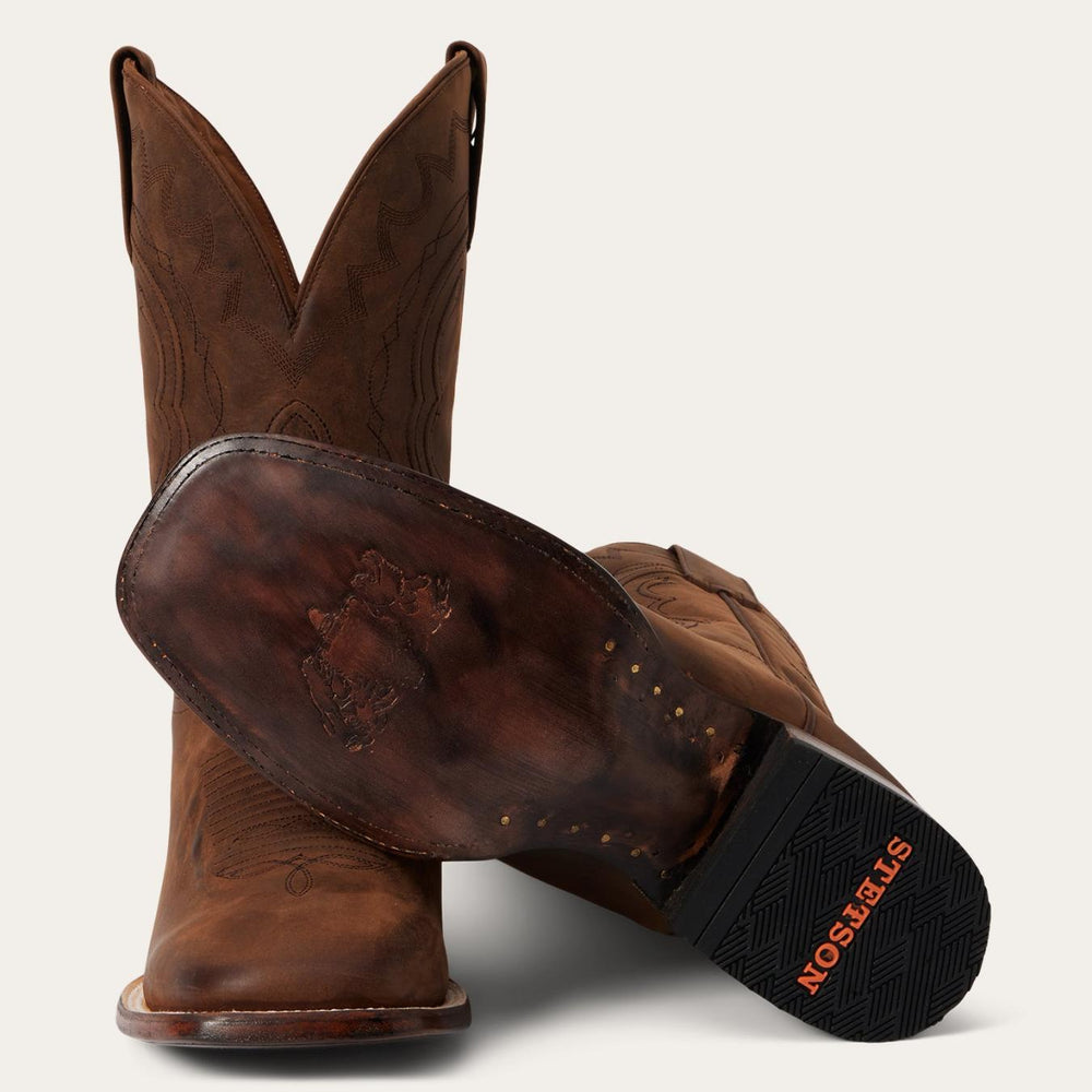 Men Western | Stetson Bowie Boots Brown