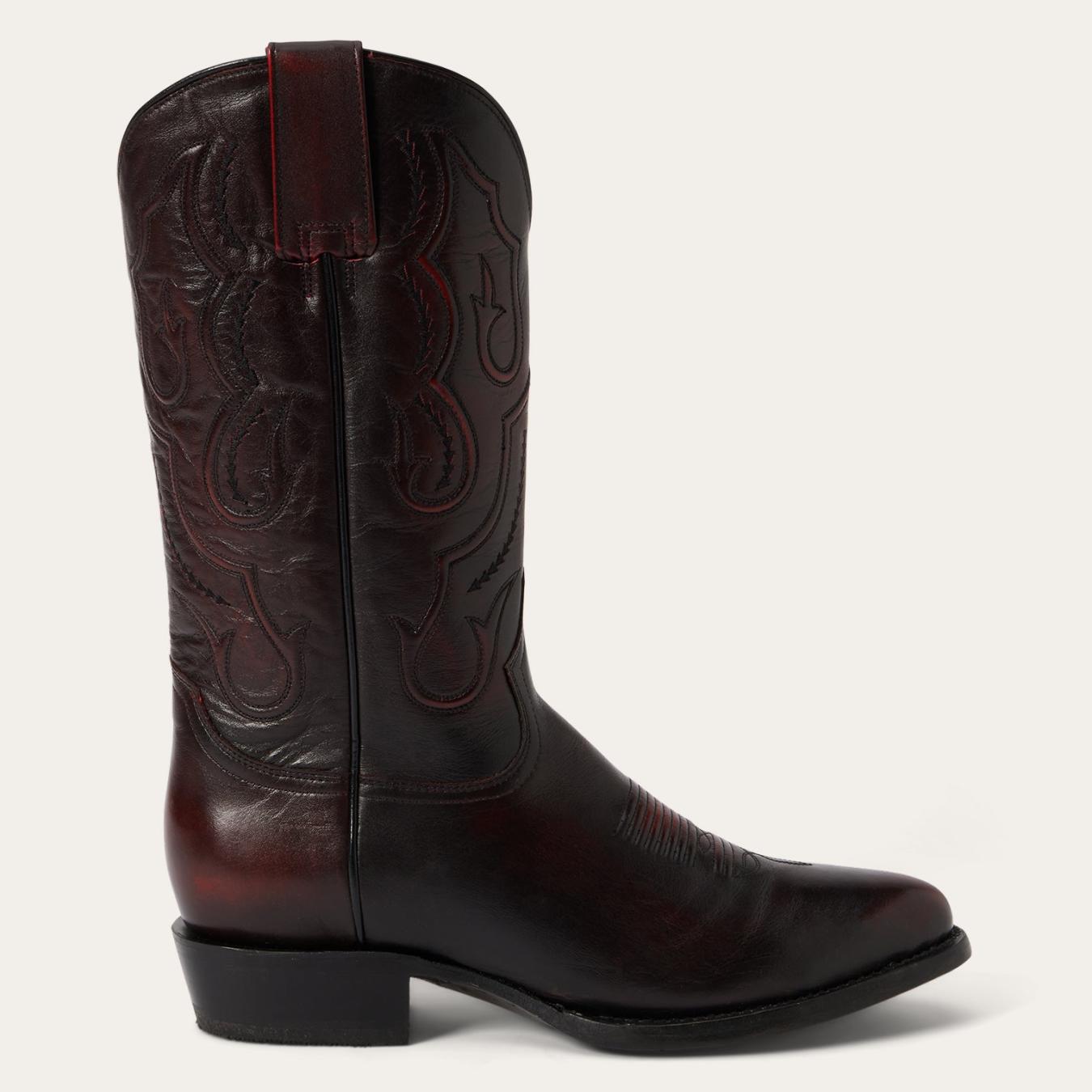 Men Western | Stetson Carlisle Western Boots Black Cherry