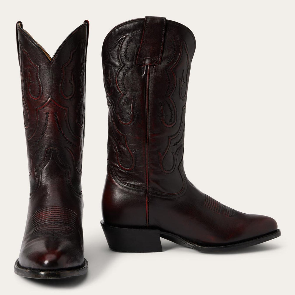 Men Western | Stetson Carlisle Western Boots Black Cherry