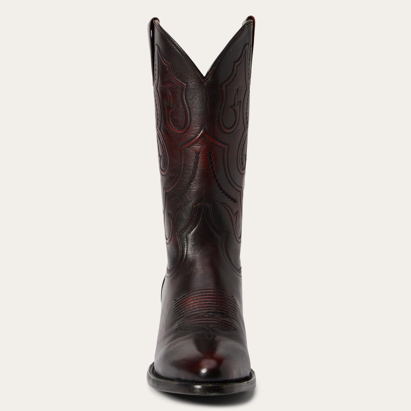 Men Western | Stetson Carlisle Western Boots Black Cherry