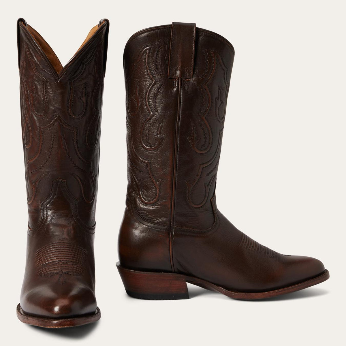 Men Western | Stetson Carlisle Western Boots Burnished Brown