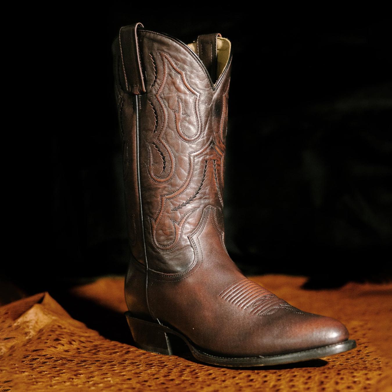 Men Western | Stetson Carlisle Western Boots Burnished Brown