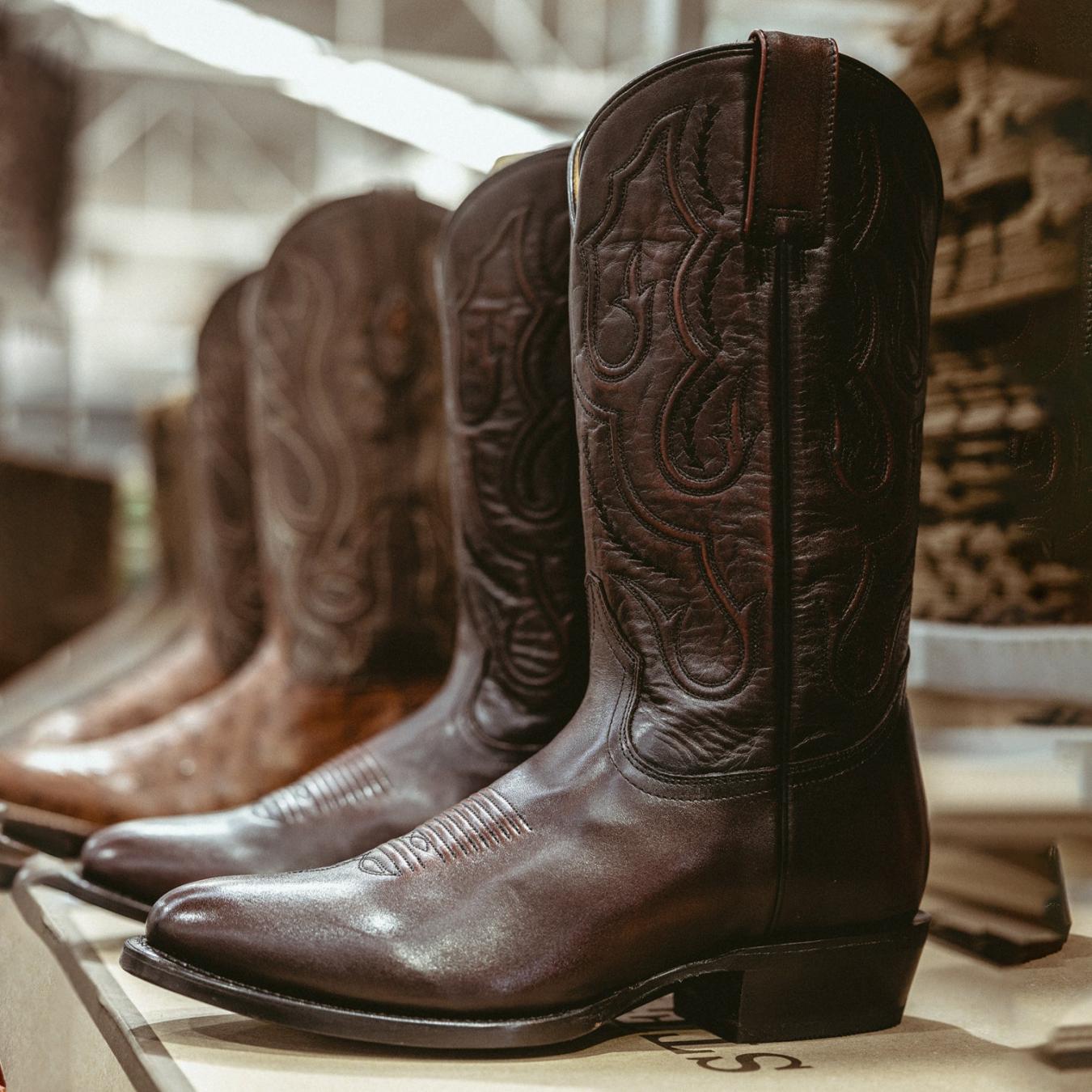 Men Western | Stetson Carlisle Western Boots Burnished Brown