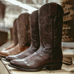 Men Western | Stetson Carlisle Western Boots Burnished Brown