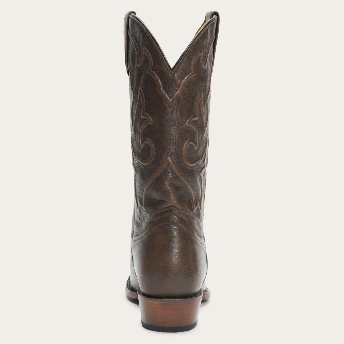 Men Western | Stetson Carlisle Western Boots Distressed Brown