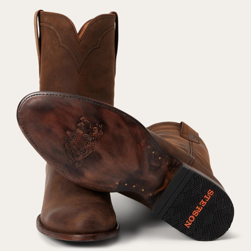 Men Western | Stetson Cassidy Roper Boots Brown