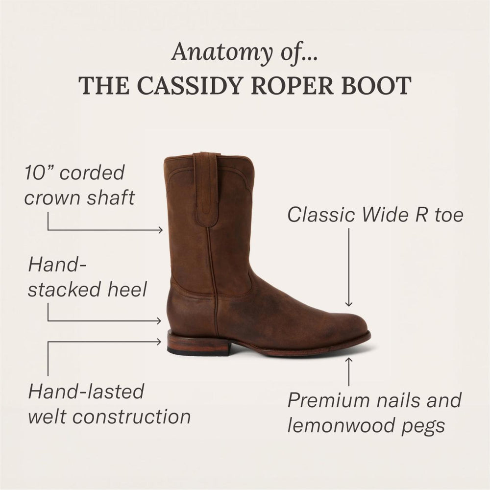Men Western | Stetson Cassidy Roper Boots Brown