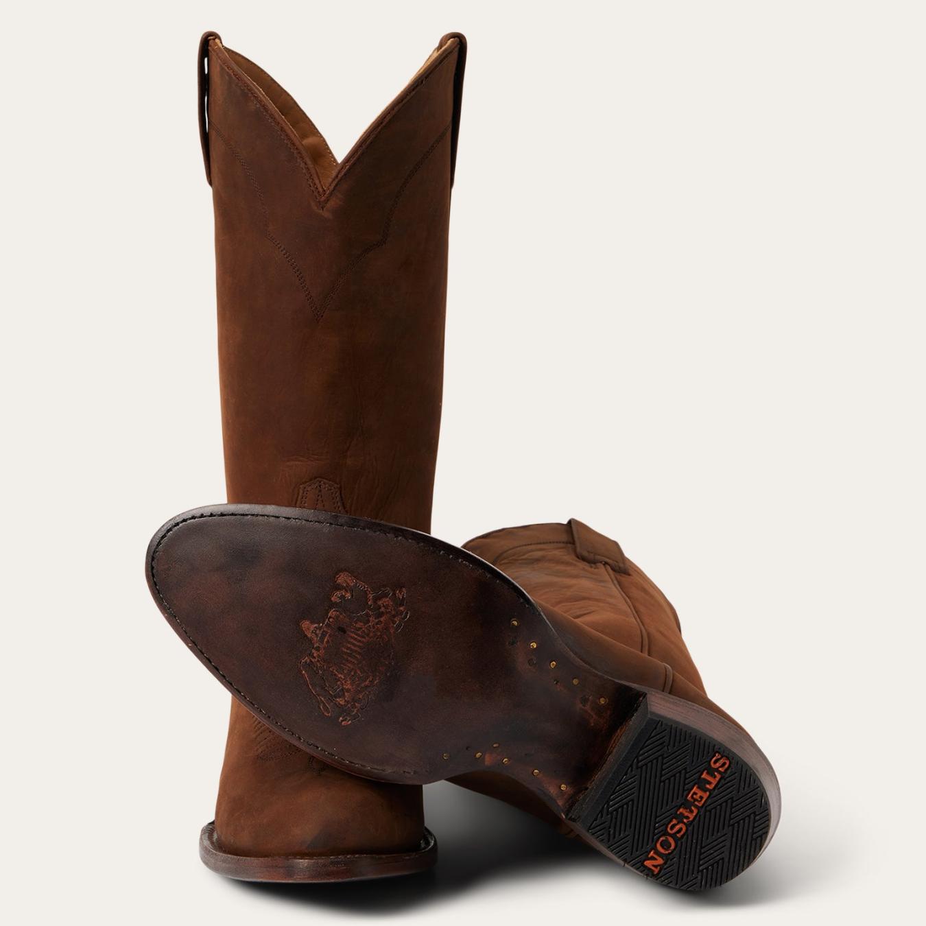 Men Western | Stetson Crockett Boots Brown