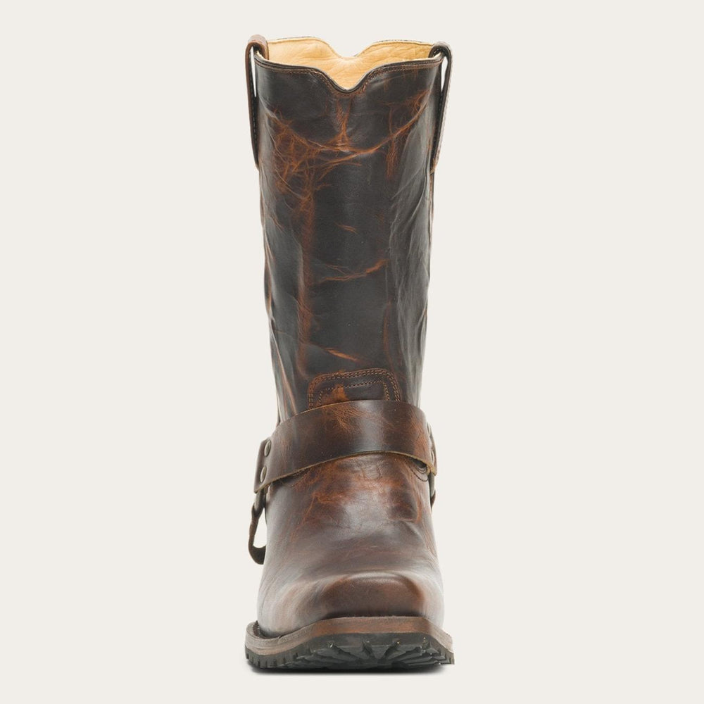 Men Western | Stetson Heritage Harness Boots Waxed Brown