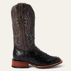 Men Western | Stetson Ozzy Ostrich Boot Black