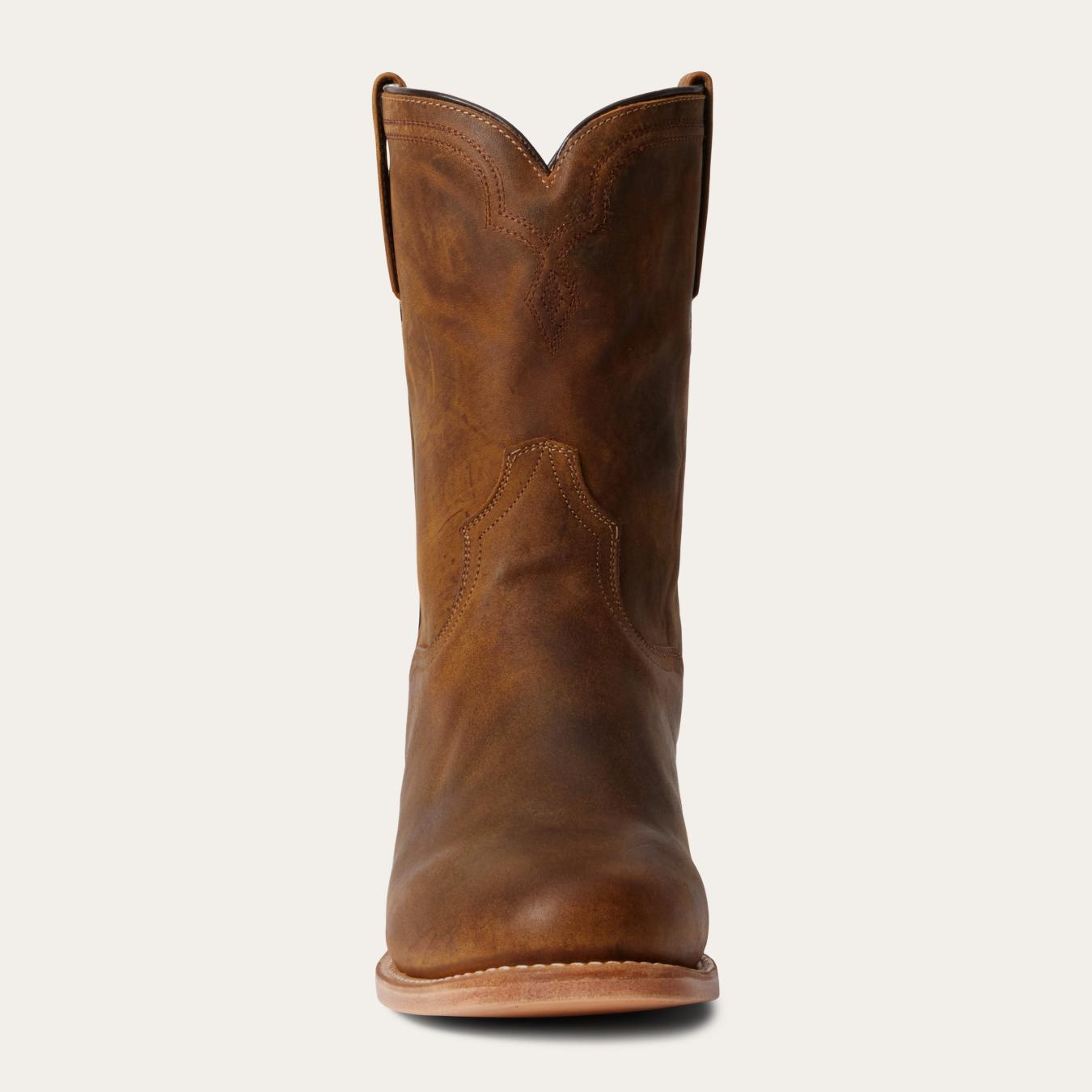 Men Western | Stetson Puncher Boots Oily Brown