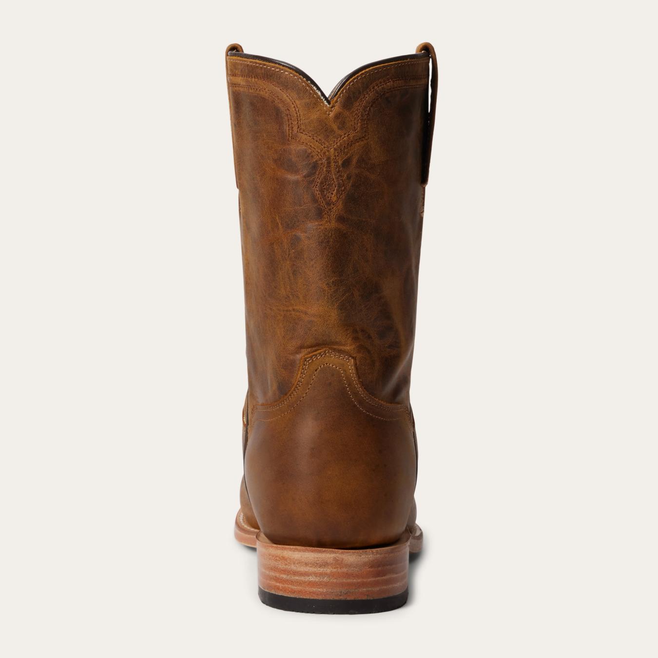 Men Western | Stetson Puncher Boots Oily Brown