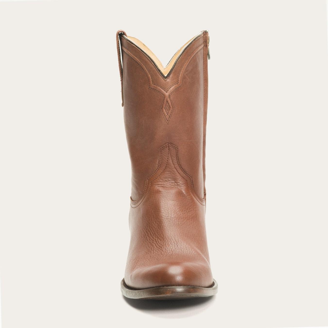 Men Western | Stetson Rancher Zip Roper Burnished Cognac