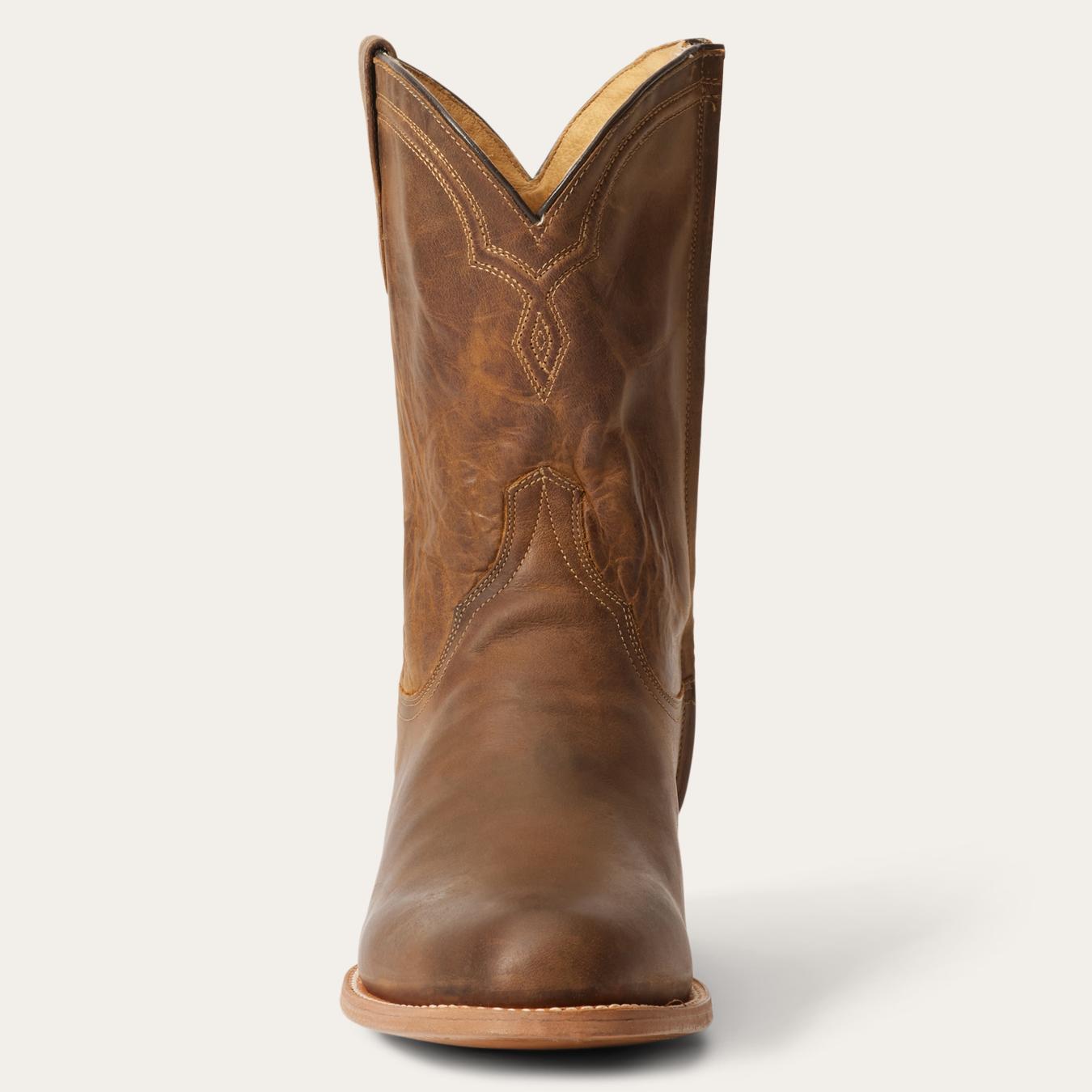 Men Western | Stetson Rancher Zip Roper Oiled Brown