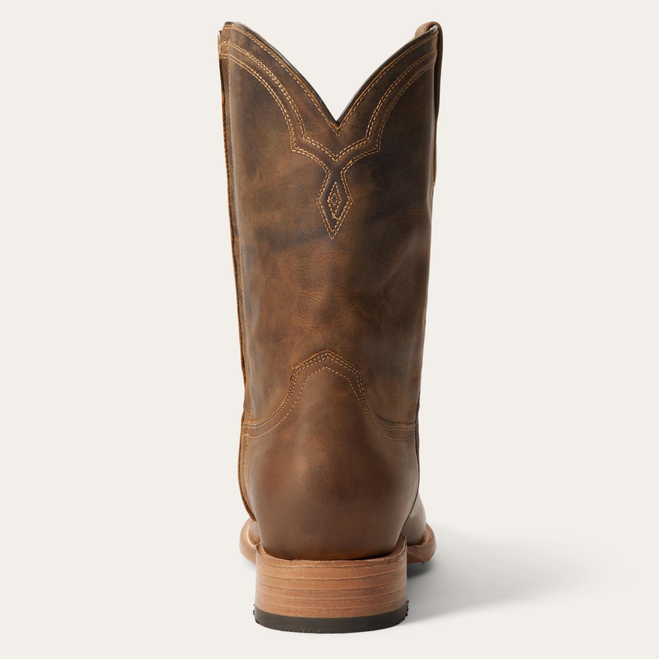 Men Western | Stetson Rancher Zip Roper Oiled Brown