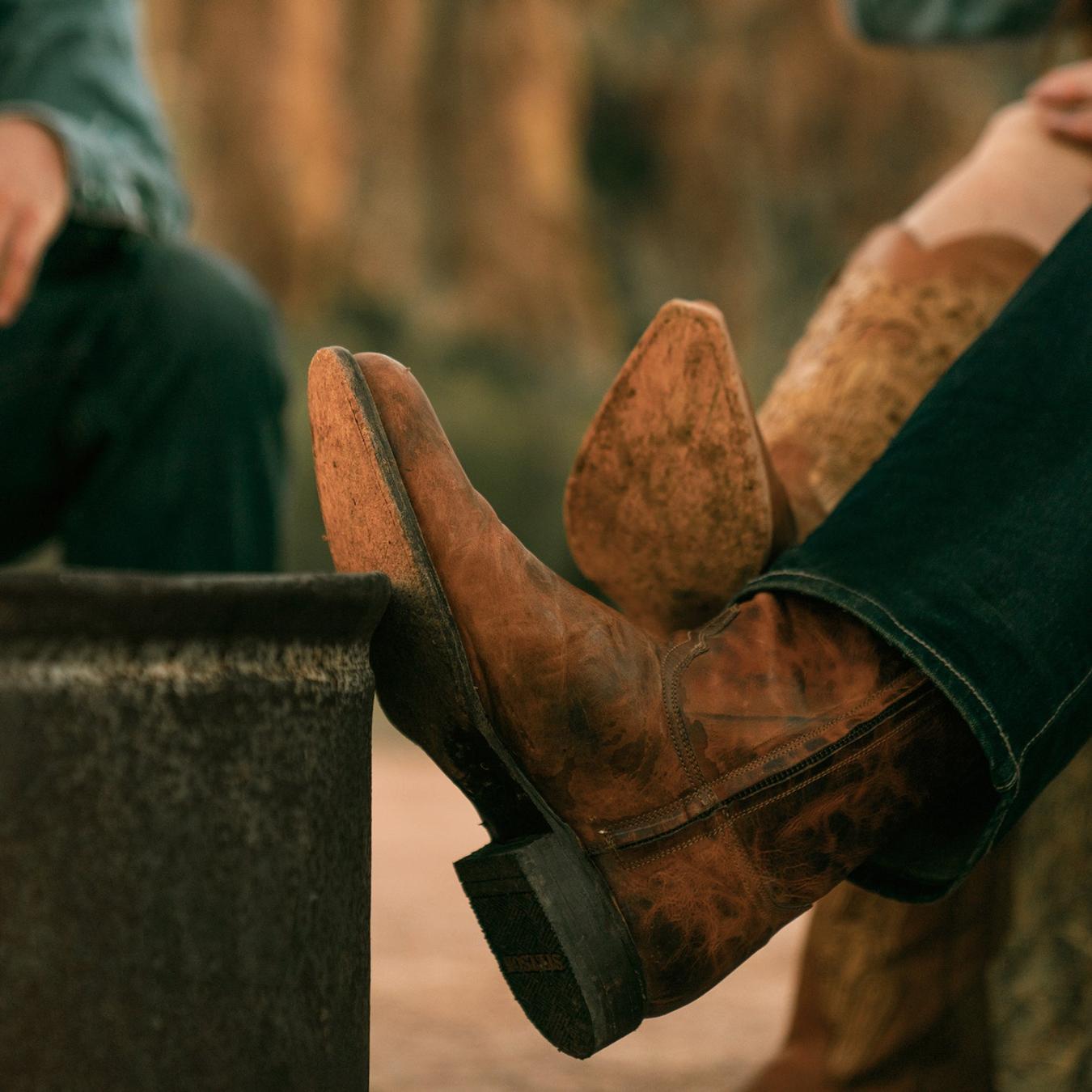 Men Western | Stetson Rancher Zip Roper Oiled Cognac