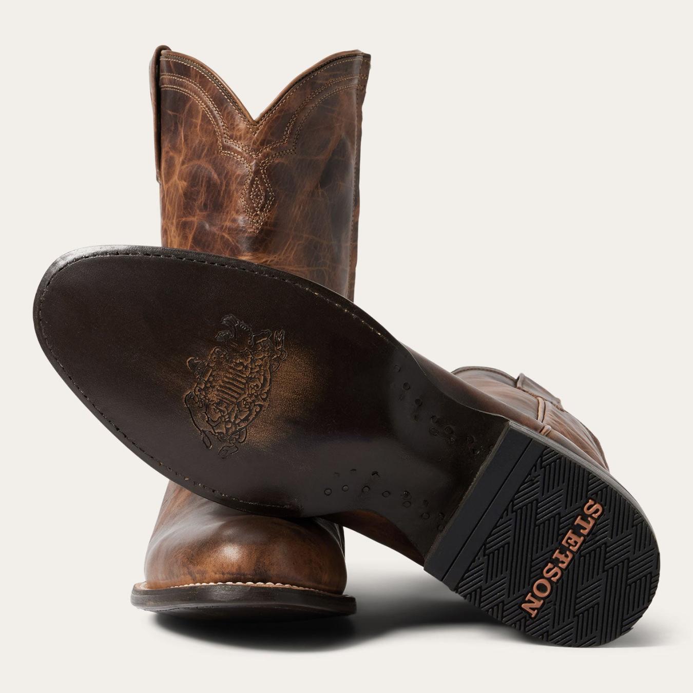 Men Western | Stetson Rancher Zip Roper Oiled Cognac