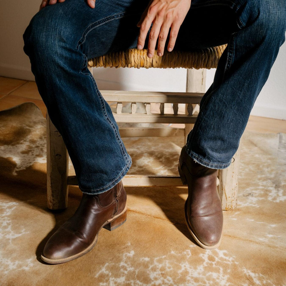 Men Western | Stetson Rancher Zip Roper Oiled Oxblood