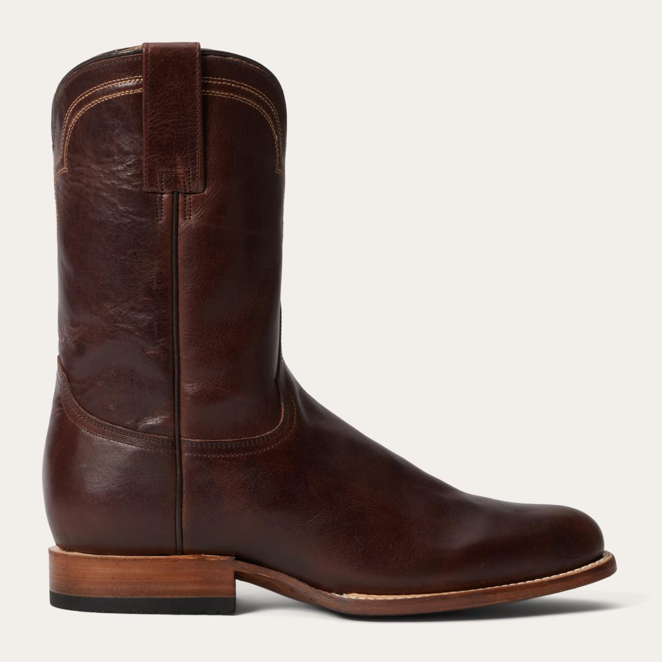 Men Western | Stetson Rancher Zip Roper Oiled Oxblood