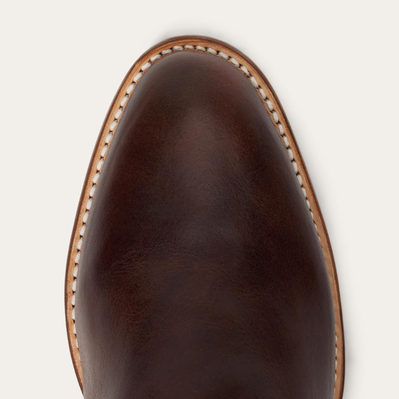 Men Western | Stetson Rancher Zip Roper Oiled Oxblood