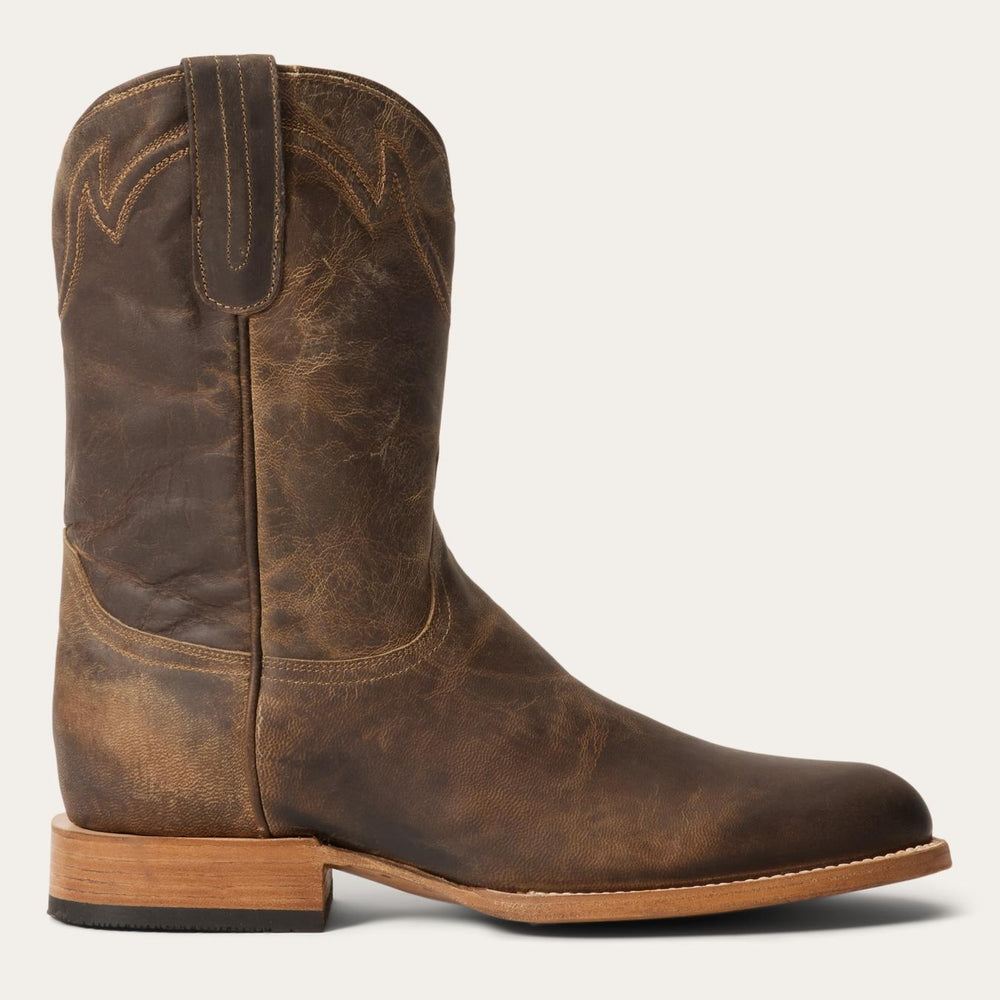Men Western | Stetson Rancher Zip Roper Oiled Walnut