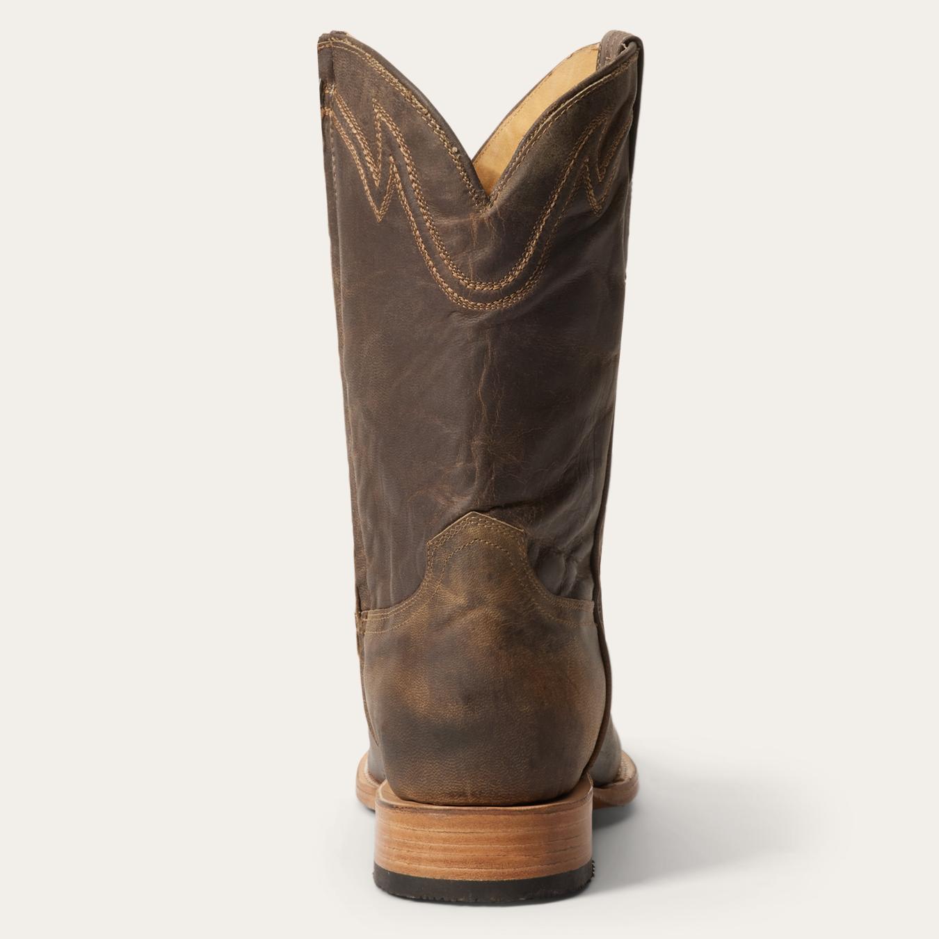 Men Western | Stetson Rancher Zip Roper Oiled Walnut