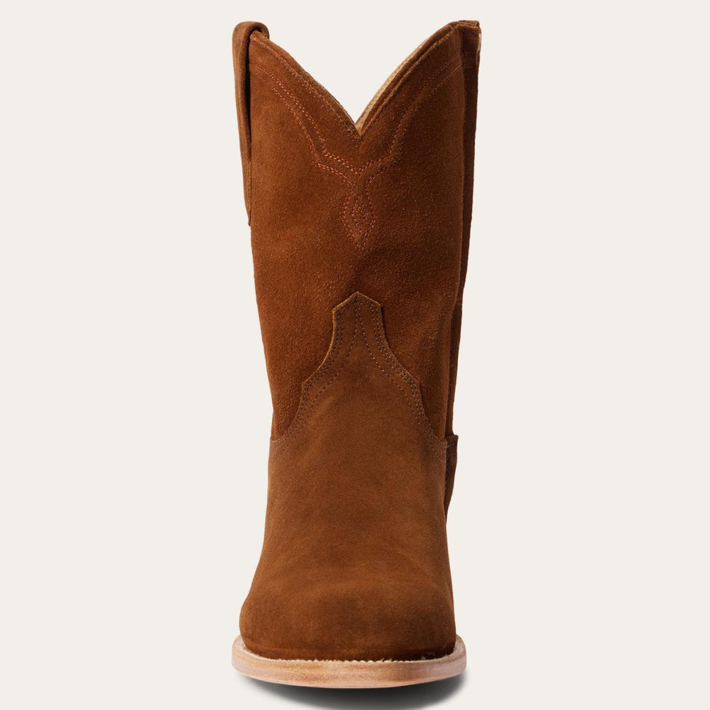 Men Western | Stetson Rancher Zip Roper Suede Brown