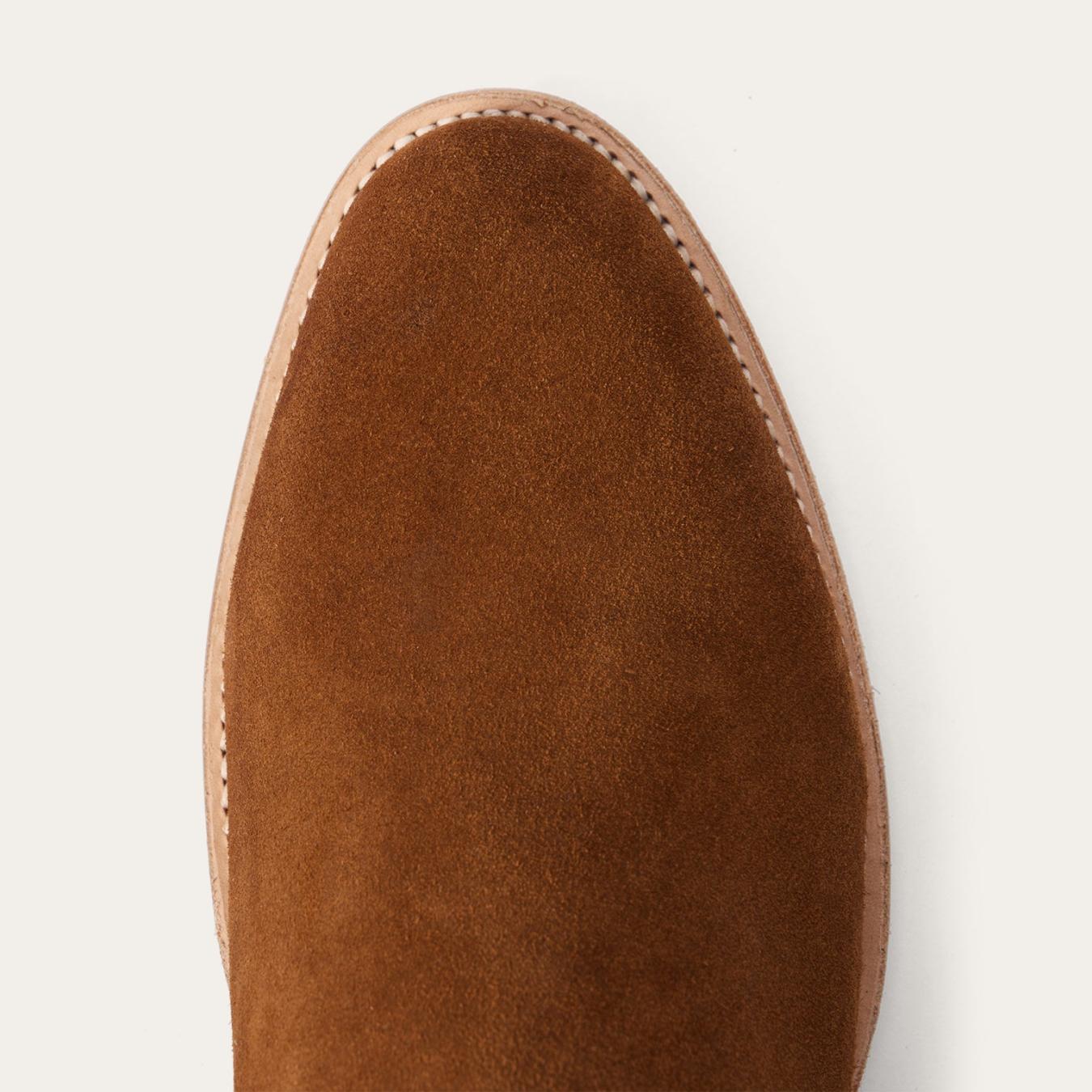 Men Western | Stetson Rancher Zip Roper Suede Brown
