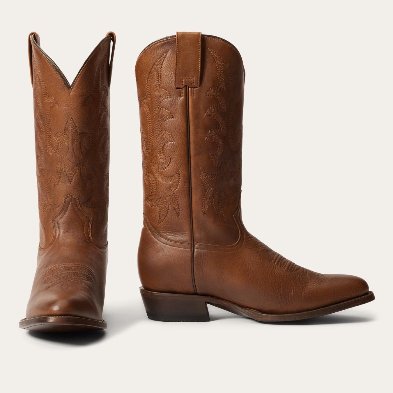 Men Western | Stetson Sharp Boots Brown