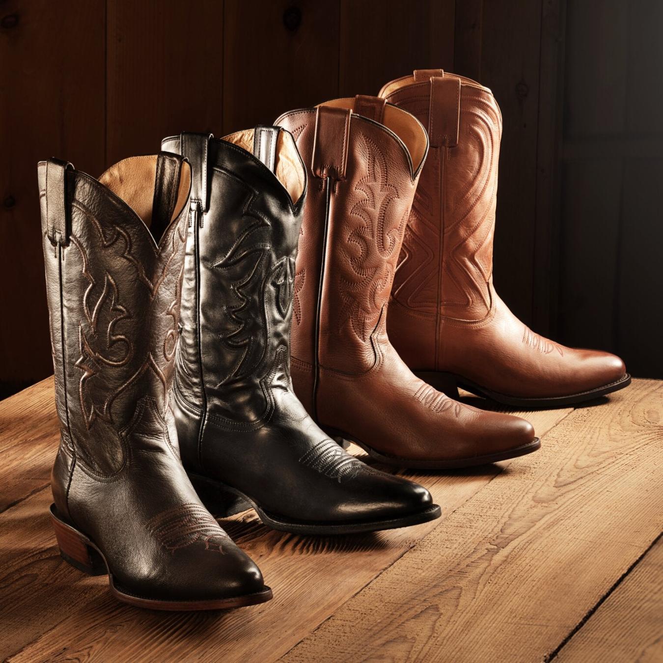 Men Western | Stetson Sharp Boots Brown