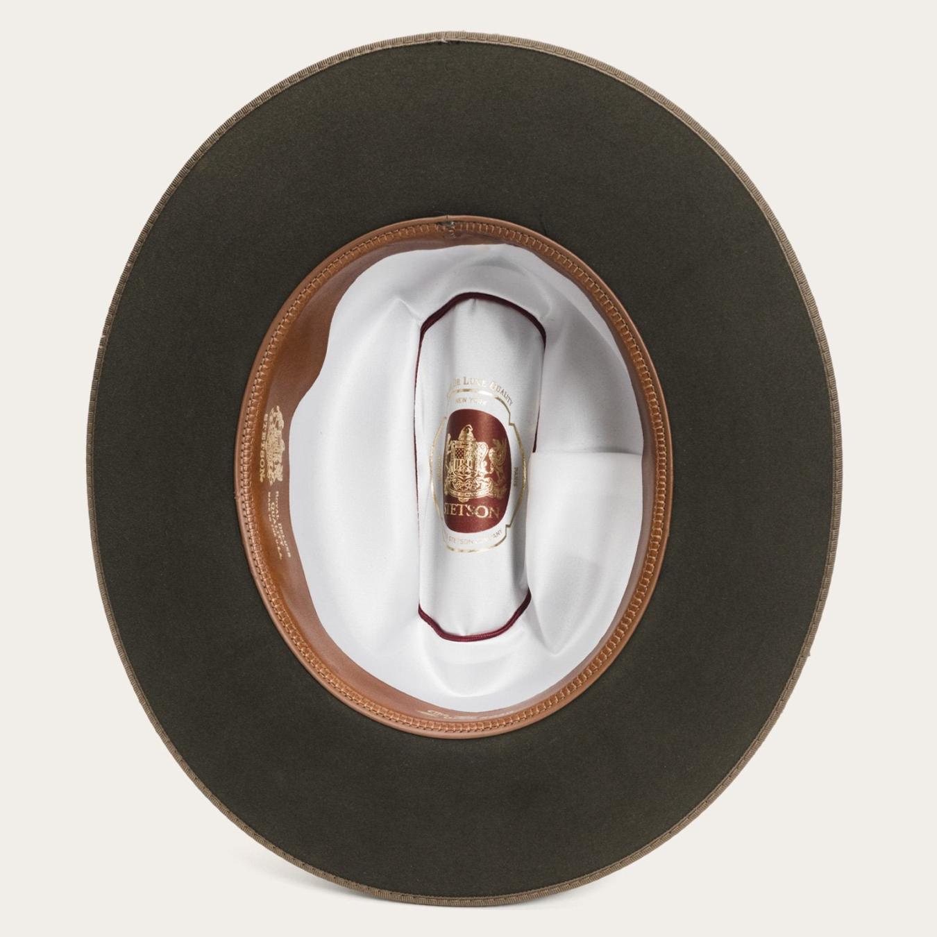 Men/Women Fedora | Stetson 1865 Distressed Open Road Royal Deluxe Walnut