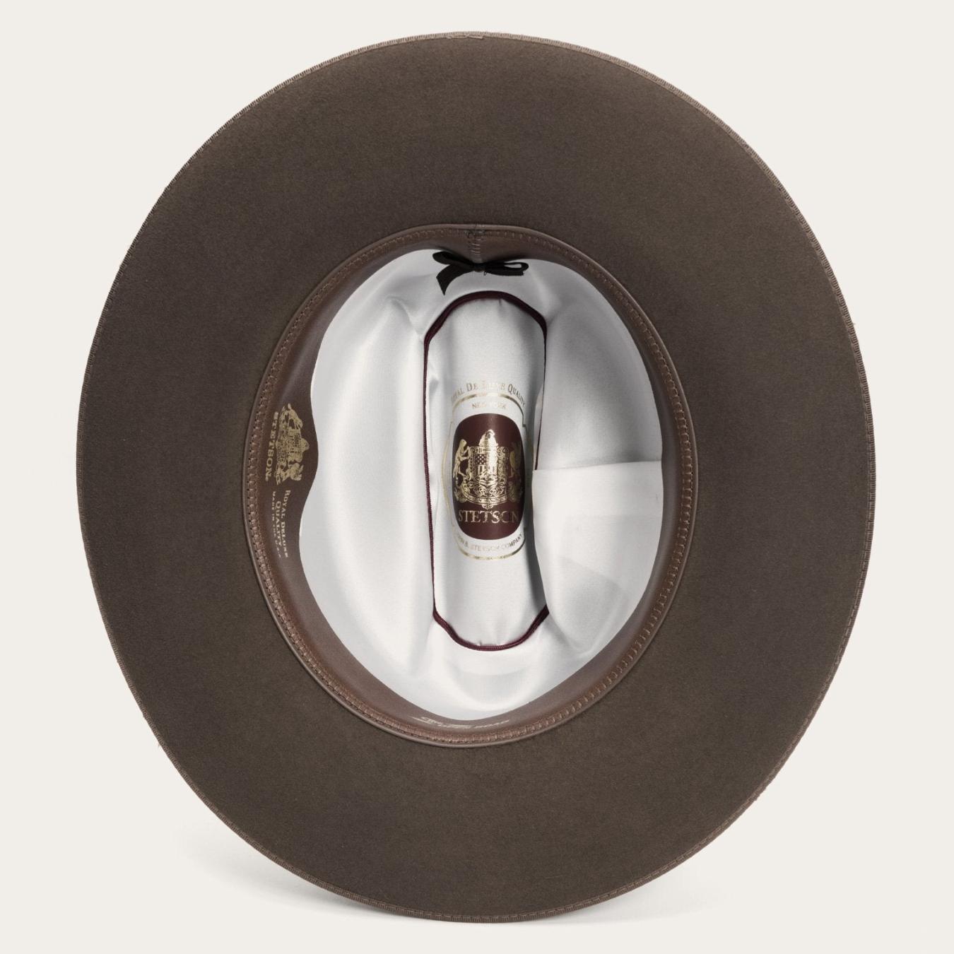 Men/Women Fedora | Stetson 1865 Distressed Open Road Royal Deluxe Walnut