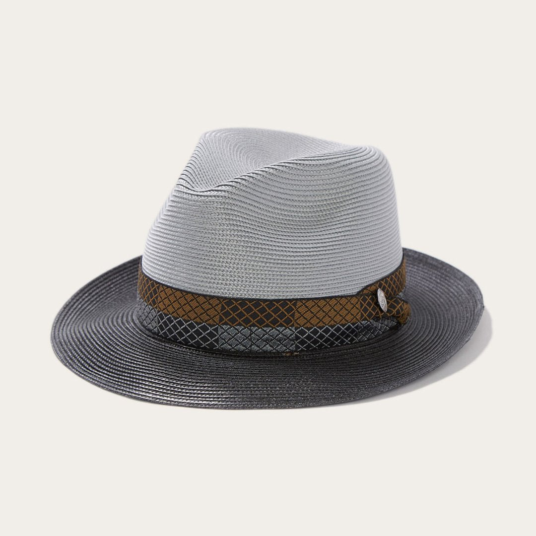 Men/Women Fedora | Stetson Andover Milan Fedora Grey Black