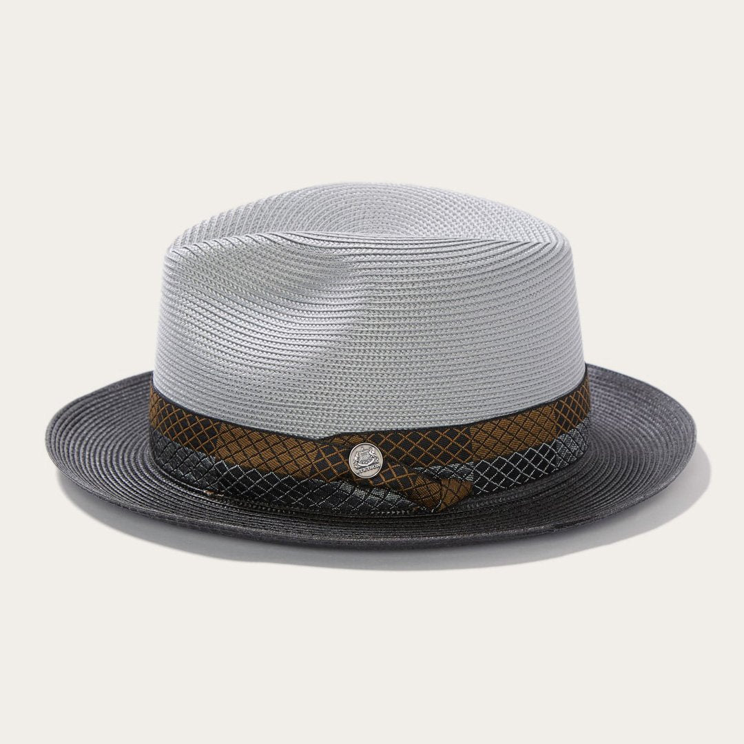 Men/Women Fedora | Stetson Andover Milan Fedora Grey Black
