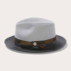 Men/Women Fedora | Stetson Andover Milan Fedora Grey Black