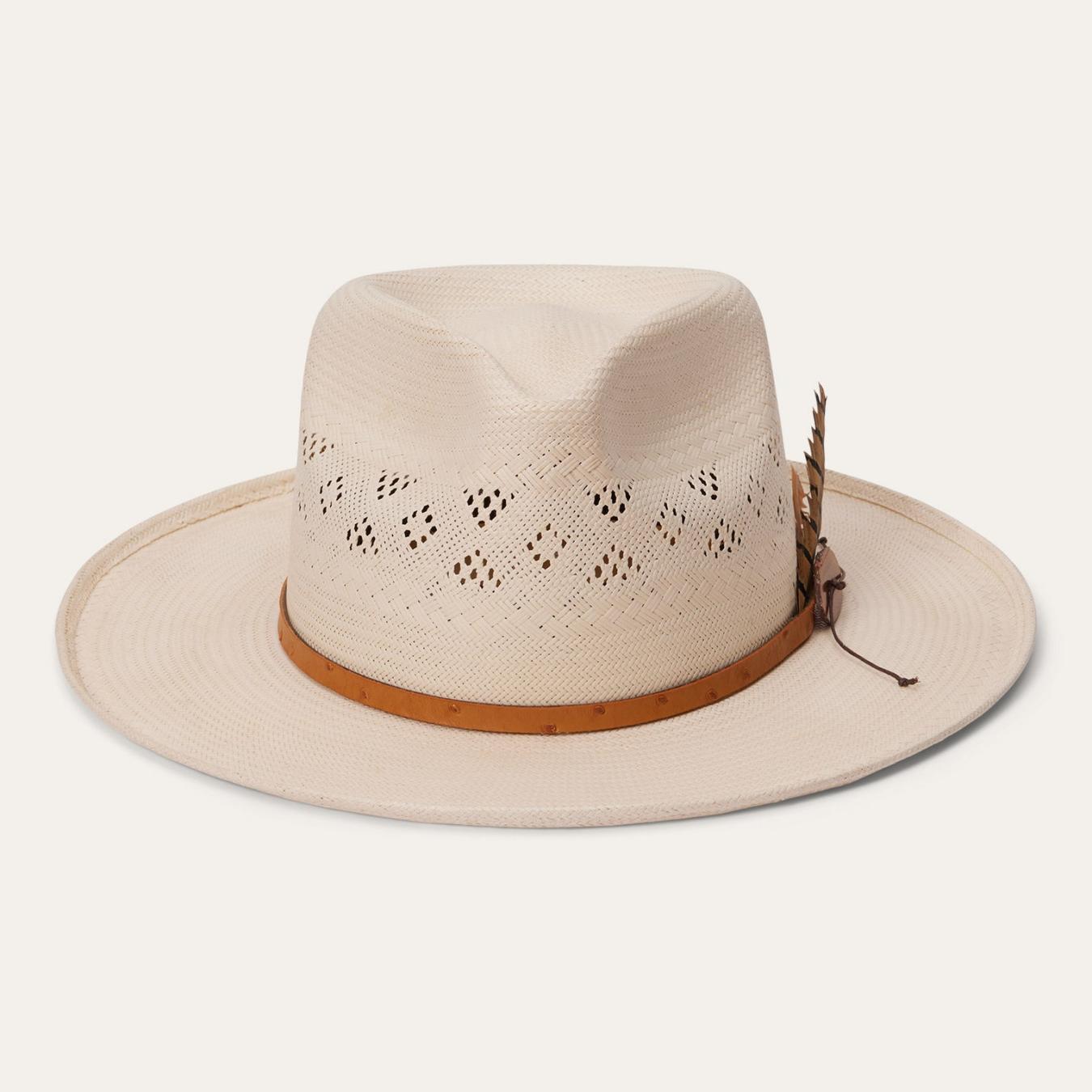 Men/Women Fedora | Stetson Andromeda Vented Straw Fedora Natural