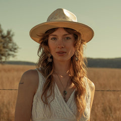 Men/Women Fedora | Stetson Andromeda Vented Straw Fedora Natural