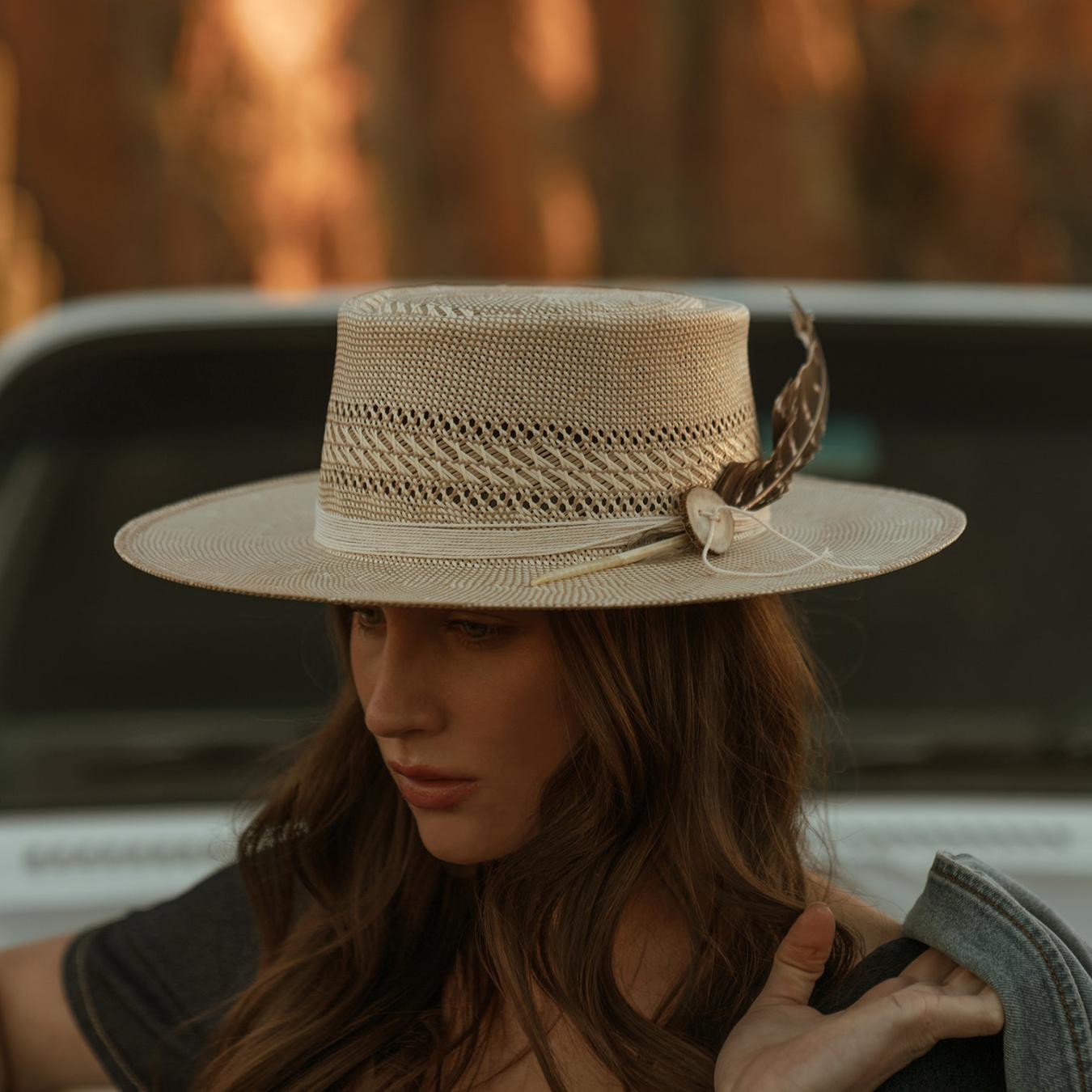 Men/Women Fedora | Stetson Batterson Straw Hat Ivory/tan