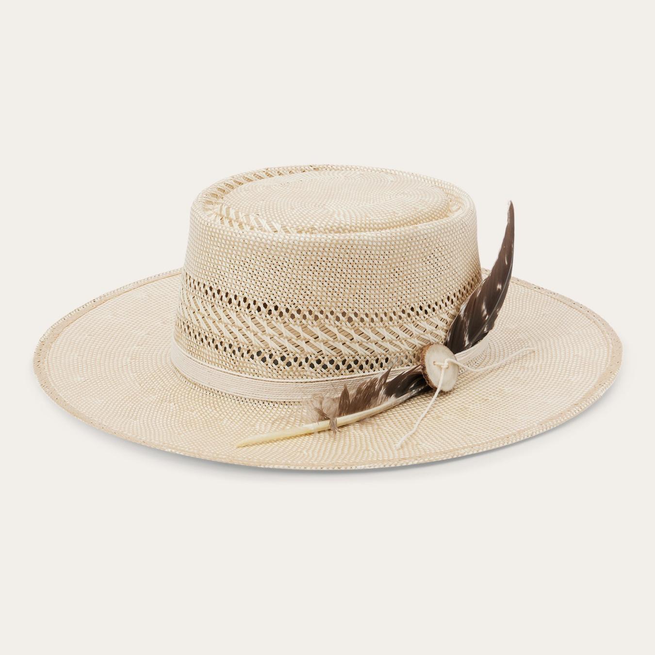 Men/Women Fedora | Stetson Batterson Straw Hat Ivory/tan
