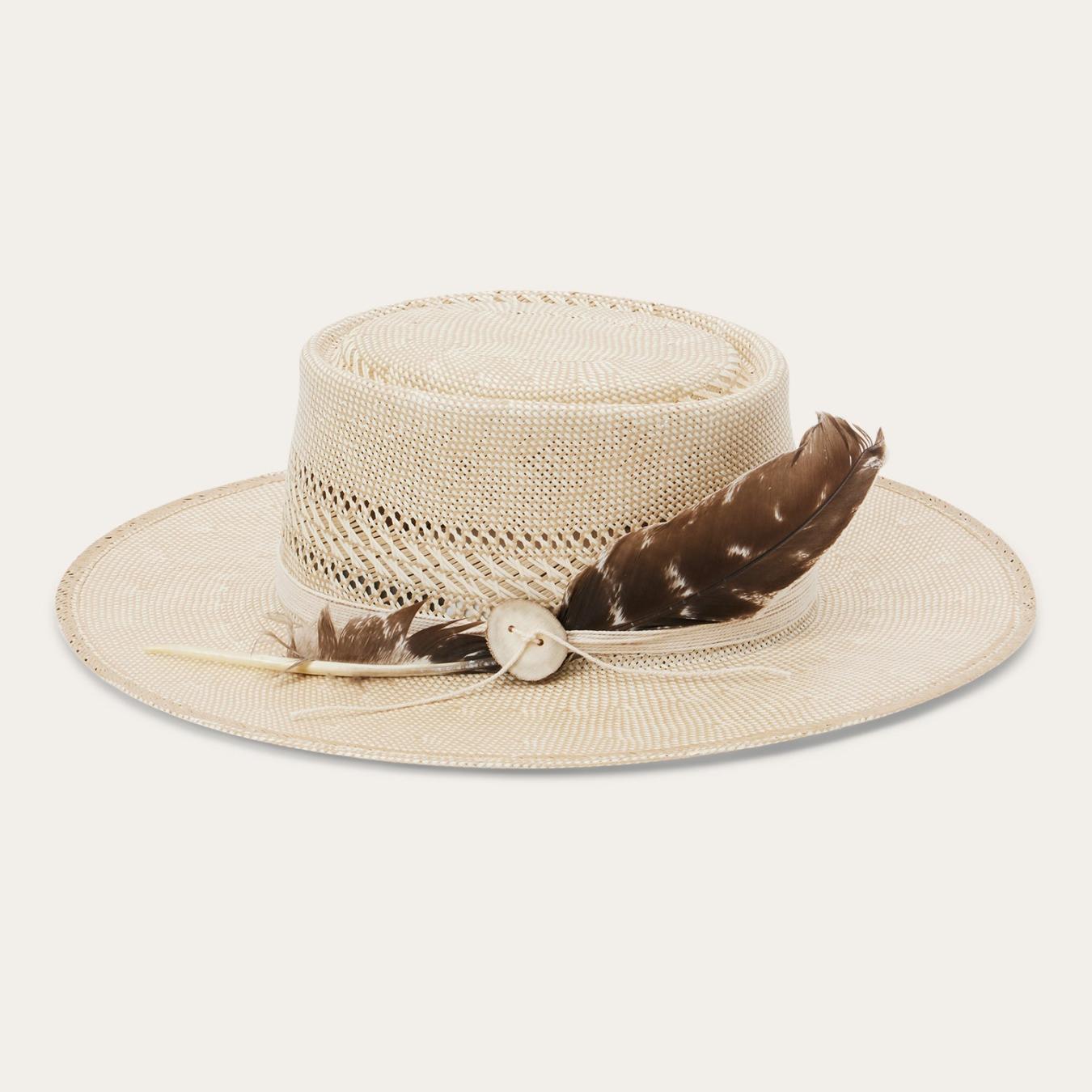 Men/Women Fedora | Stetson Batterson Straw Hat Ivory/tan