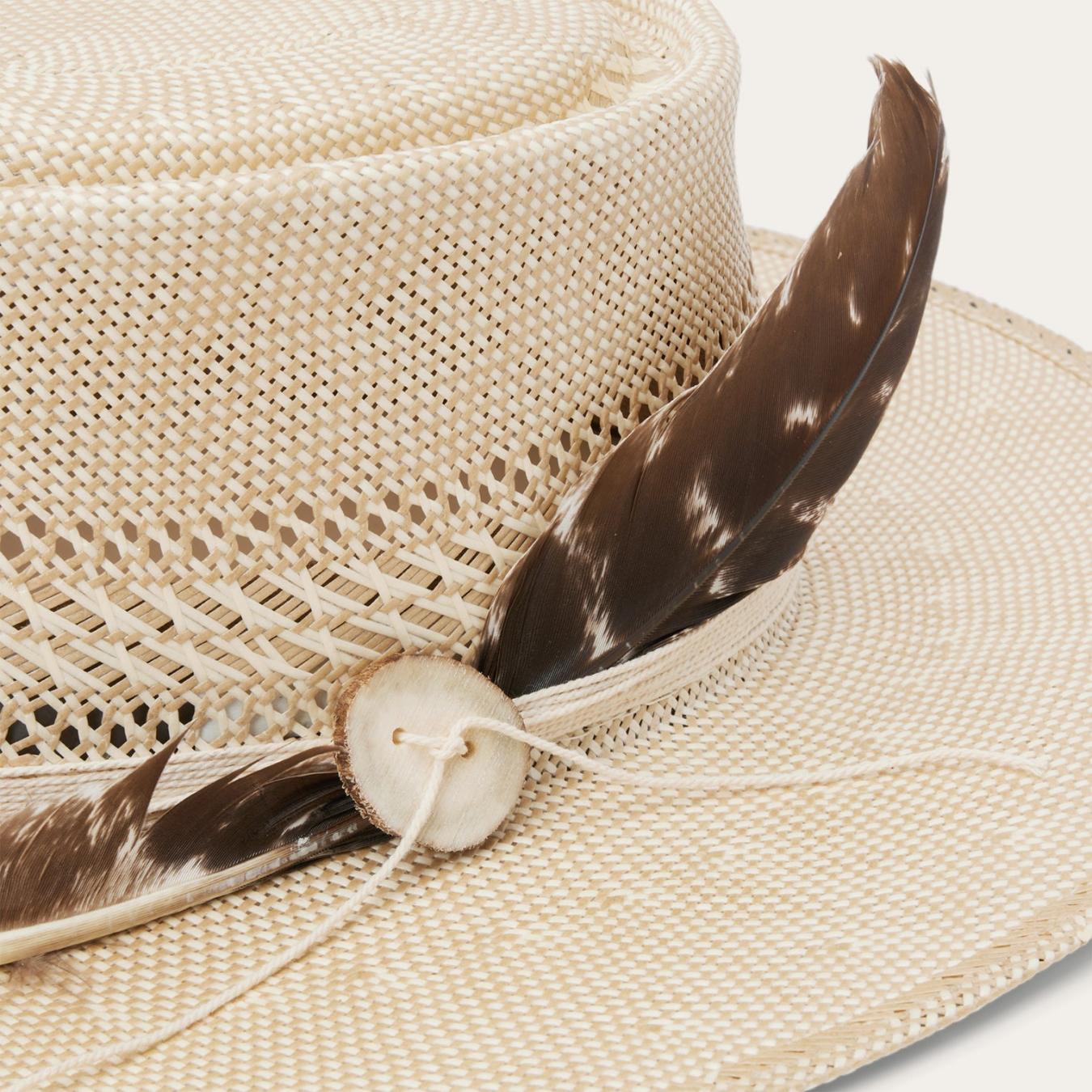 Men/Women Fedora | Stetson Batterson Straw Hat Ivory/tan