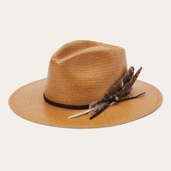 Men/Women Fedora | Stetson Juno Shantung Straw Fedora Sand