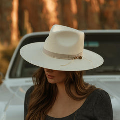 Men/Women Fedora | Stetson JW Marshall Straw Flat Brim Hat Natural