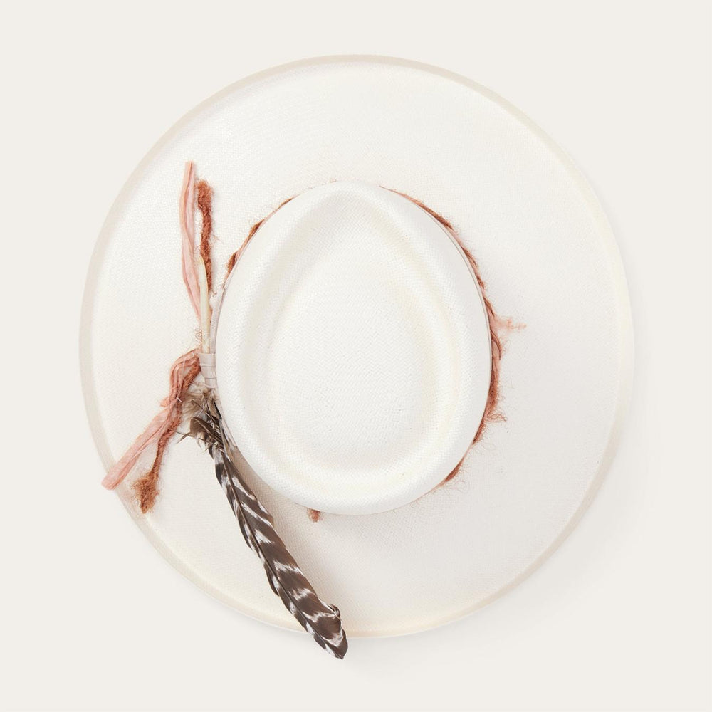 Men/Women Fedora | Stetson Kings Row Shantung Straw Fedora Natural