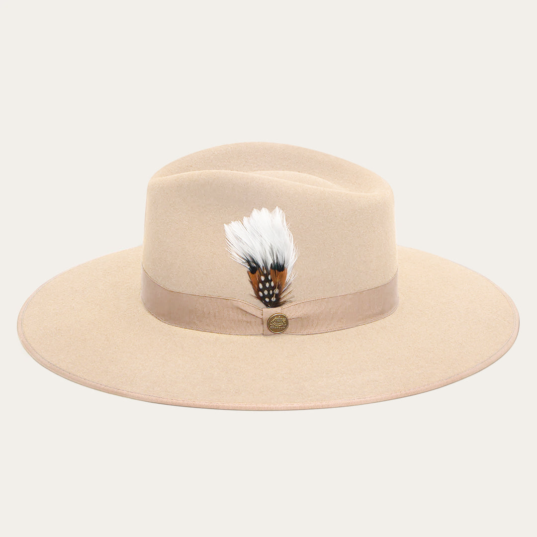 Men/Women Fedora | Stetson Midtown Wide Flat Brim Hat Bone