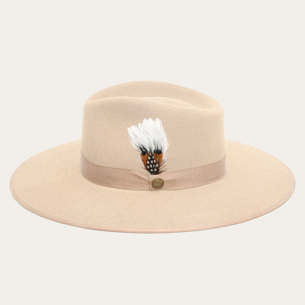 Men/Women Fedora | Stetson Midtown Wide Flat Brim Hat Bone