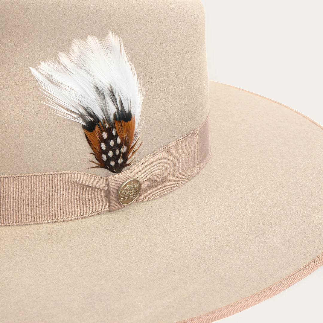Men/Women Fedora | Stetson Midtown Wide Flat Brim Hat Bone