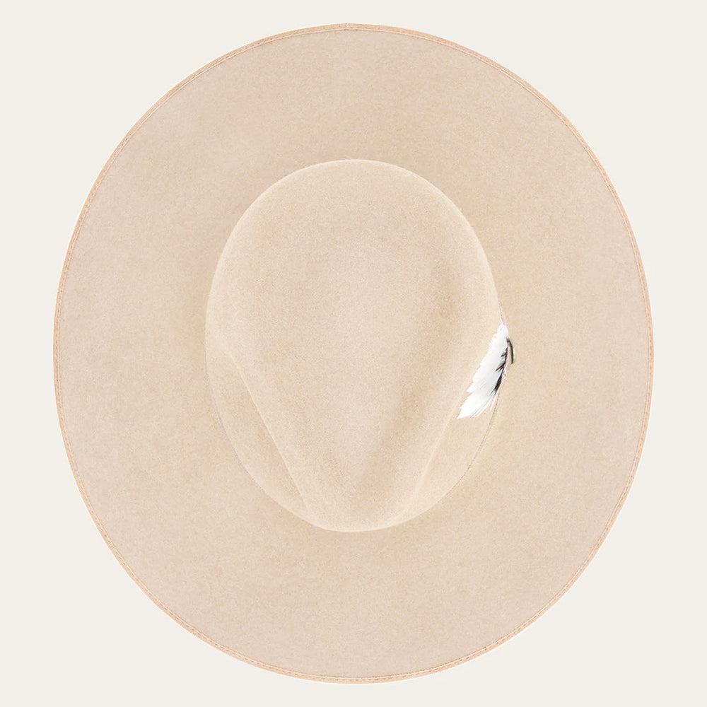 Men/Women Fedora | Stetson Midtown Wide Flat Brim Hat Bone