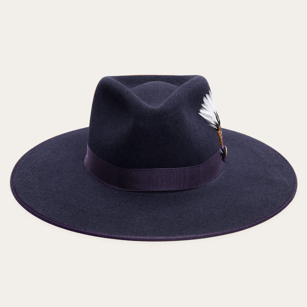 Men/Women Fedora | Stetson Midtown Wide Flat Brim Hat Navy