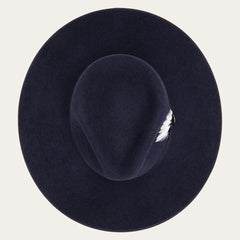 Men/Women Fedora | Stetson Midtown Wide Flat Brim Hat Navy